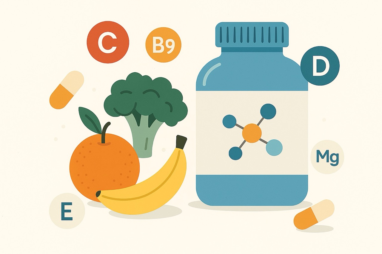 Groß (20251023_1628_Orthomolekulare Medizin_Vitaminen und Flasche_remix_01k88qbvg1f489hey7h44dkn45)